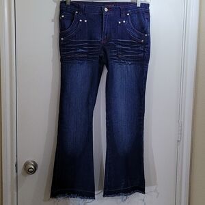 Crest Jeans Junior Ankle Distressed Raw Hem Size 11/12